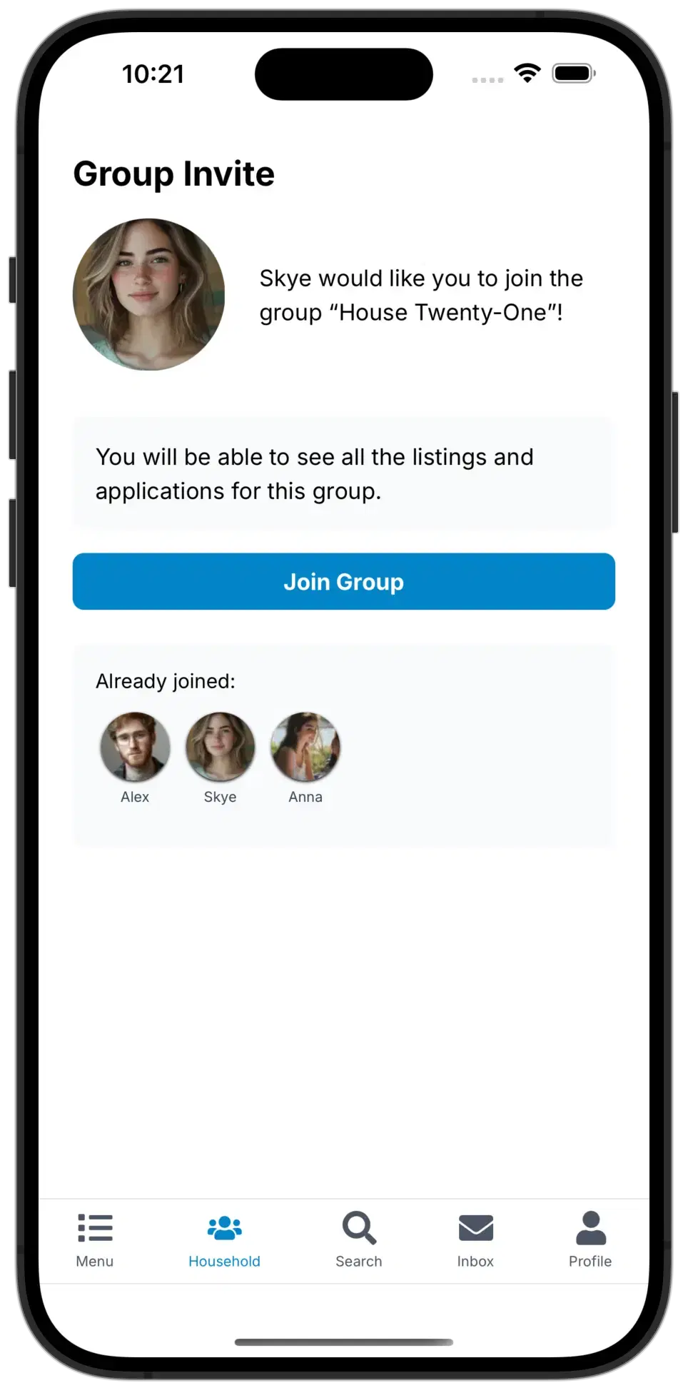 Share the listing wi
